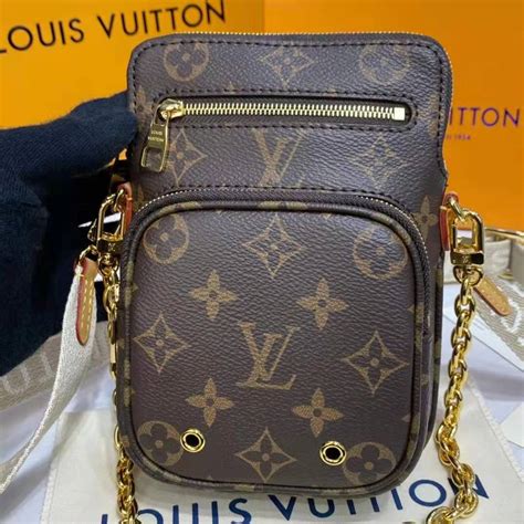 lv utility phone sleeve|LOUIS VUITTON Monogram Utility Phone Sleeve 1512457.